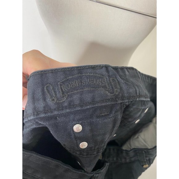 Men’s size 38 x 30 robins jeans black denim straight leg jeans - Picture 10 of 12